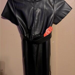 Adorable girls’ vinyl short dress for ages 7-8